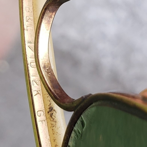 VINTAGE RAY-BAN B&L‎ *RARE AVIATOR 12k GF RB-3 WWII - Picture 10 of 12